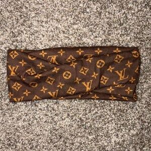 Louis Vuitton Monogram Brown and Gold Hairband